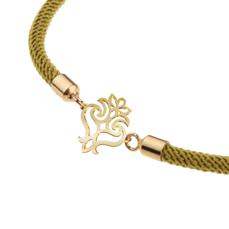 دستبند طلا 18 عیار زنانه مدوپد مدل اسلیمی کد D14-10559