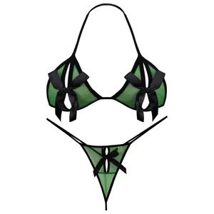 ست شورت و سوتین زنانه مدل 3195-9935 رنگ سبز