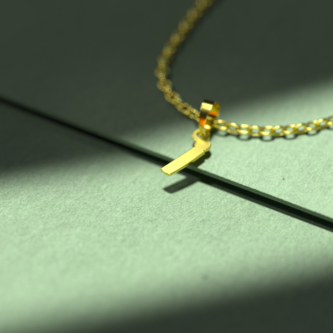 گردنبند طلا 18 عیار زنانه مدوپد مدل حرف ز کد I3-1-1345