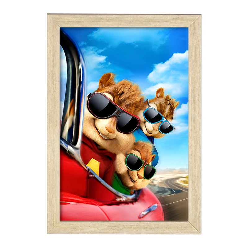 تابلو خندالو مدل آلوین و سنجاب ها کد F8322