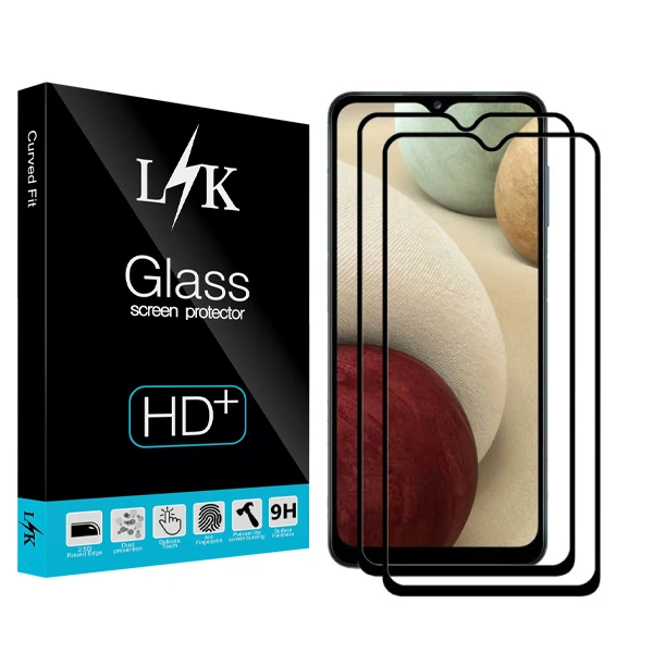 محافظ صفحه نمایش سرامیکی ال کی مدل +HD مناسب برای گوشی موبایل سامسونگ A32 بسته دو عددی