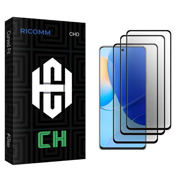 محافظ صفحه نمایش سرامیکی ریکام مدل CH Glass MIX2106 مناسب برای گوشی موبایل هوآوی Nova 9 SE بسته سه عددی
