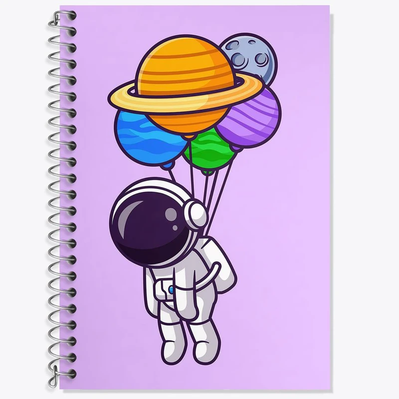 دفتر لغت 50 برگ خندالو مدل فضانورد کد 25109