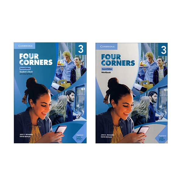 کتاب Four Corners 3 - 2nd Edition اثر Jack Richards و David Bohlke انتشارات دانشگاه کمبریج 2 جلدی
