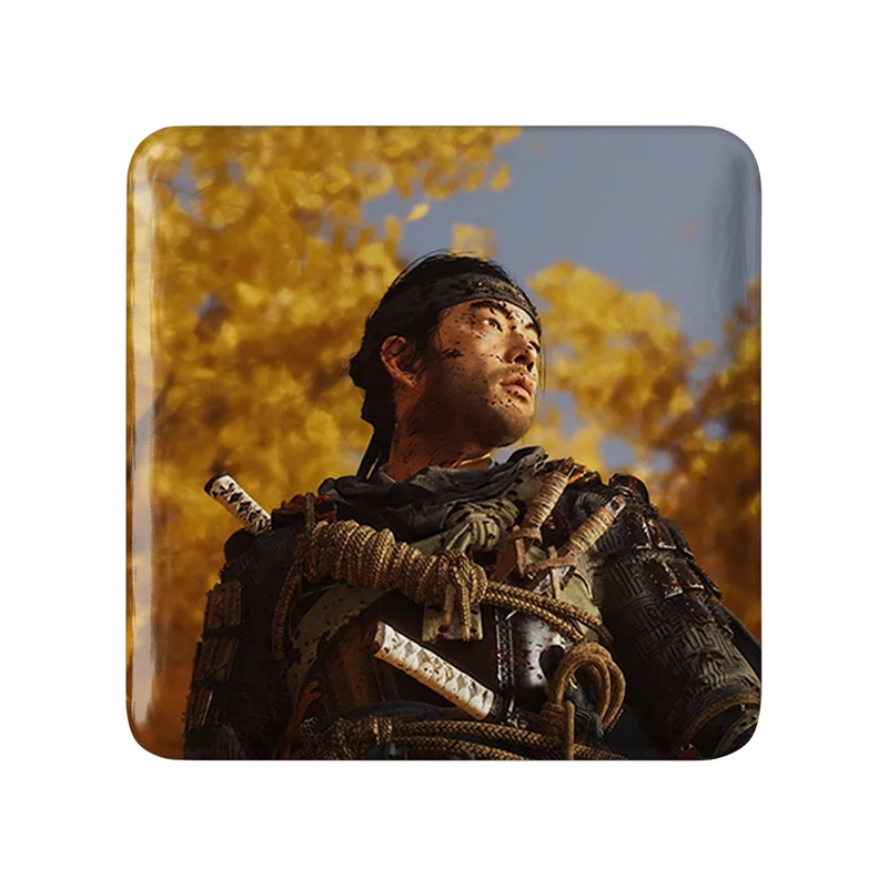 پیکسل خندالو طرح جین(گوست) گوست آف سوشیما مدل مربعی کد 30811