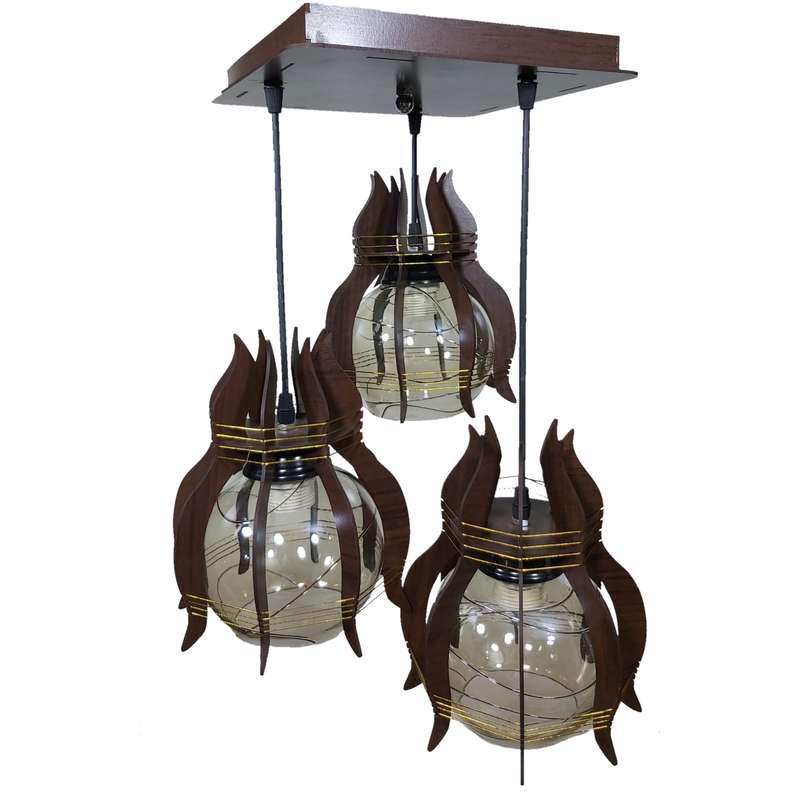 چراغ آویز سه شعله کد 340