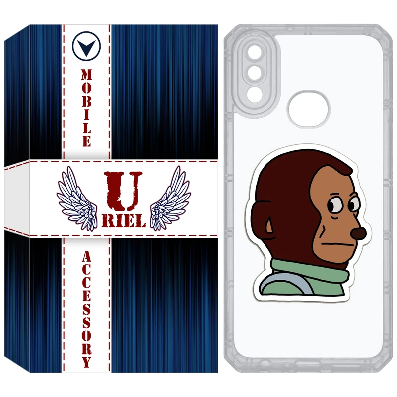 کاور یوریل قاب مدل Clear کد 88 طرح میمون مناسب برای گوشی موبایل سامسونگ Galaxy A10S / M10S