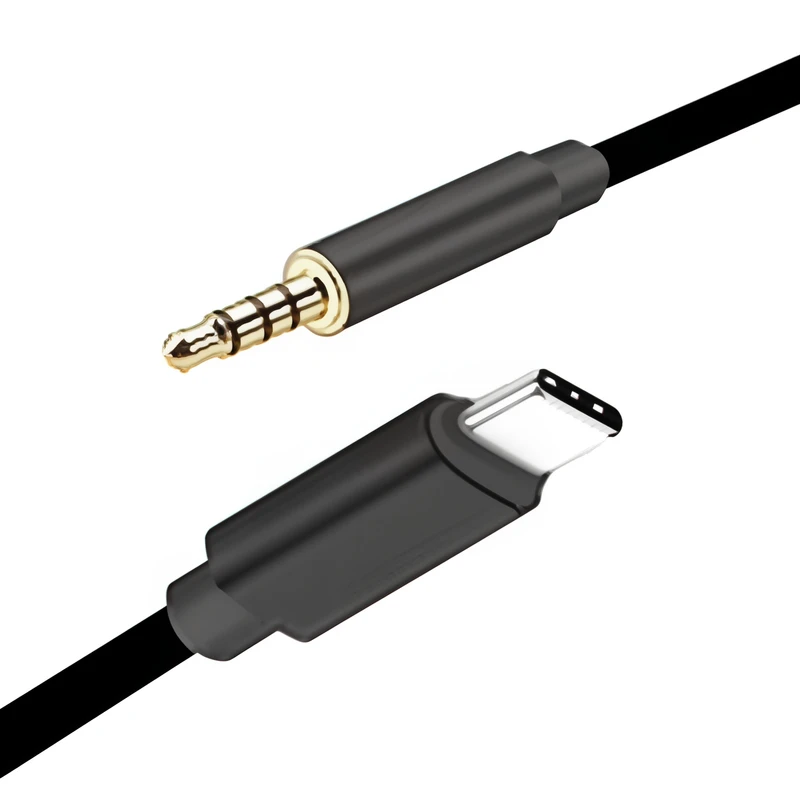 کابل تبدیل USB-C به AUX مدل JH-030 طول 1 متر