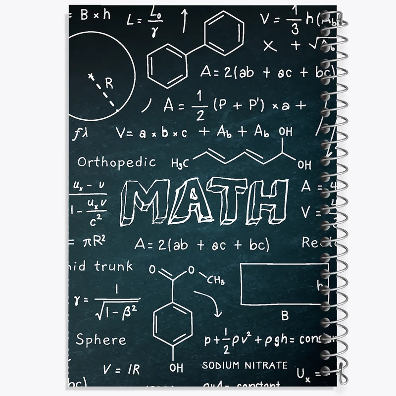 دفتر ژورنال نویسی 50 برگ خندالو مدل نقطه ای طرح ریاضی کد N492