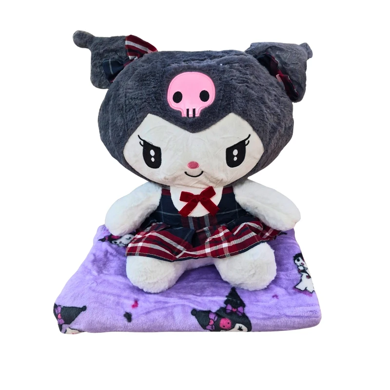 عروسک مدل شخصیت کرومی به همراه پتو کد A12 ارتفاع 45 سانتی متر