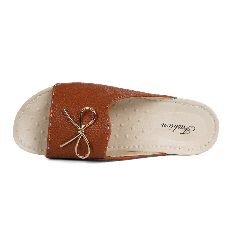 دمپایی زنانه نیکتا مدل L32 رنگ عسلی