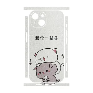 Remax cover sticker Leth model Mochi cat design suitable for Apple iPhone 13 mobile phone