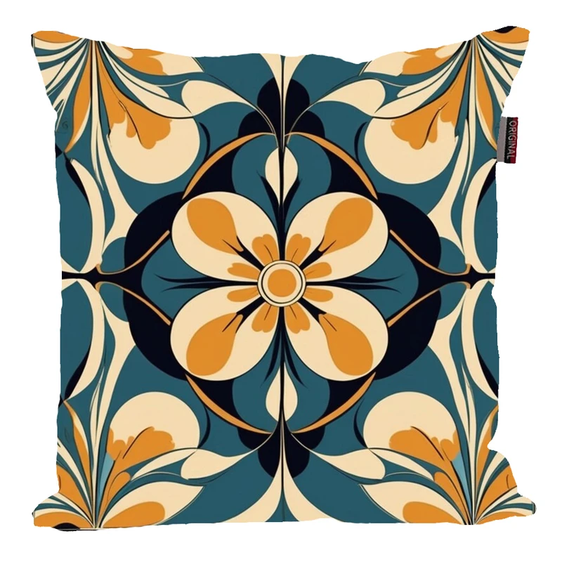 کوسن پاد آفرین مدل سنتی طرح کاشی کد PK40465