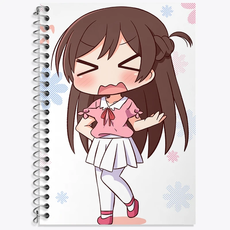 دفتر زبان 50 برگ خندالو مدل سه خط طرح چیزورو انیمه کانوجو اوکاری کد 34800