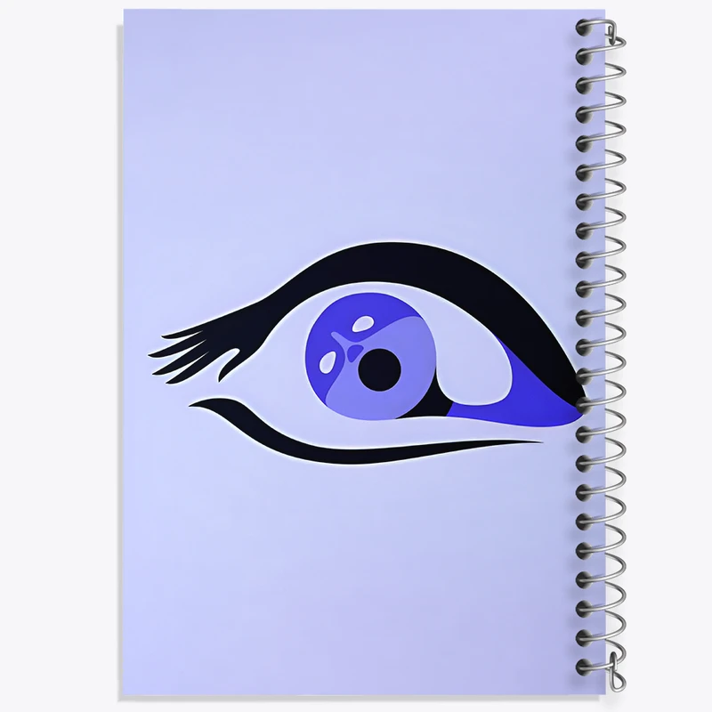 دفتر نقاشی 50 برگ خندالو طرح چشم در نگاه اول کد F7483