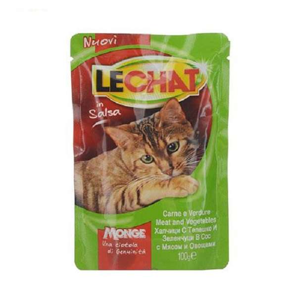 غذای پوچ گربه لچت مدل monge وزن 85 گرم