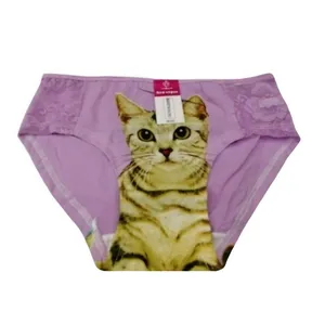 شورت زنانه مدل گربه رنگ یاسی