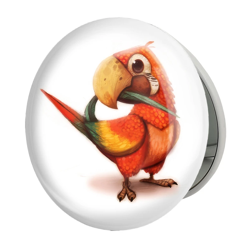 آینه جیبی خندالو طرح پرنده مدل تاشو کد 28289 