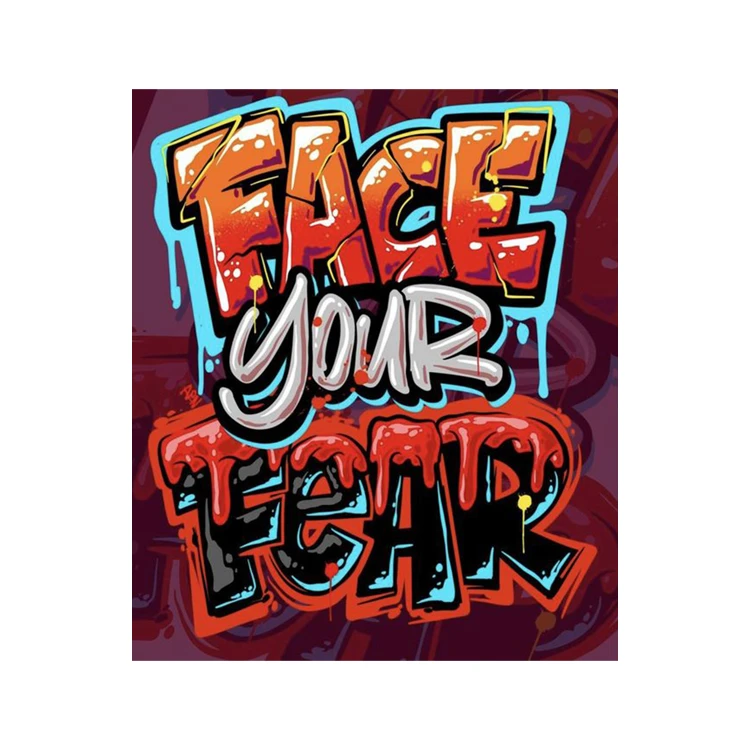 استیکر پارچه و لباس پاد آفرین مدل جمله انگلیسی کد 4508