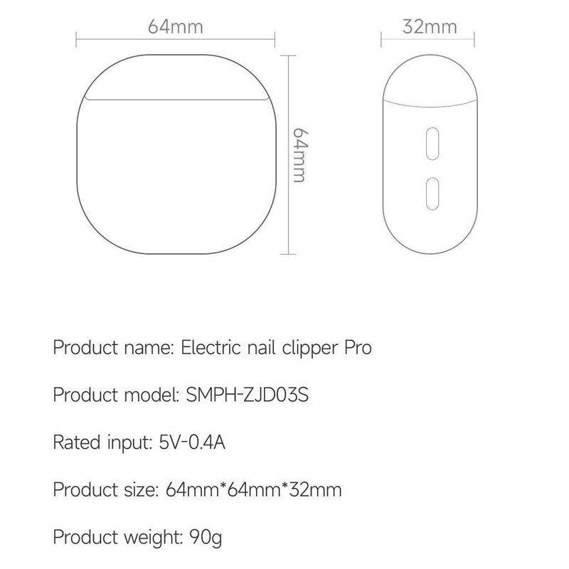 ناخن گیر برقی سی مجیک مدل SMPH-ZJD03S
