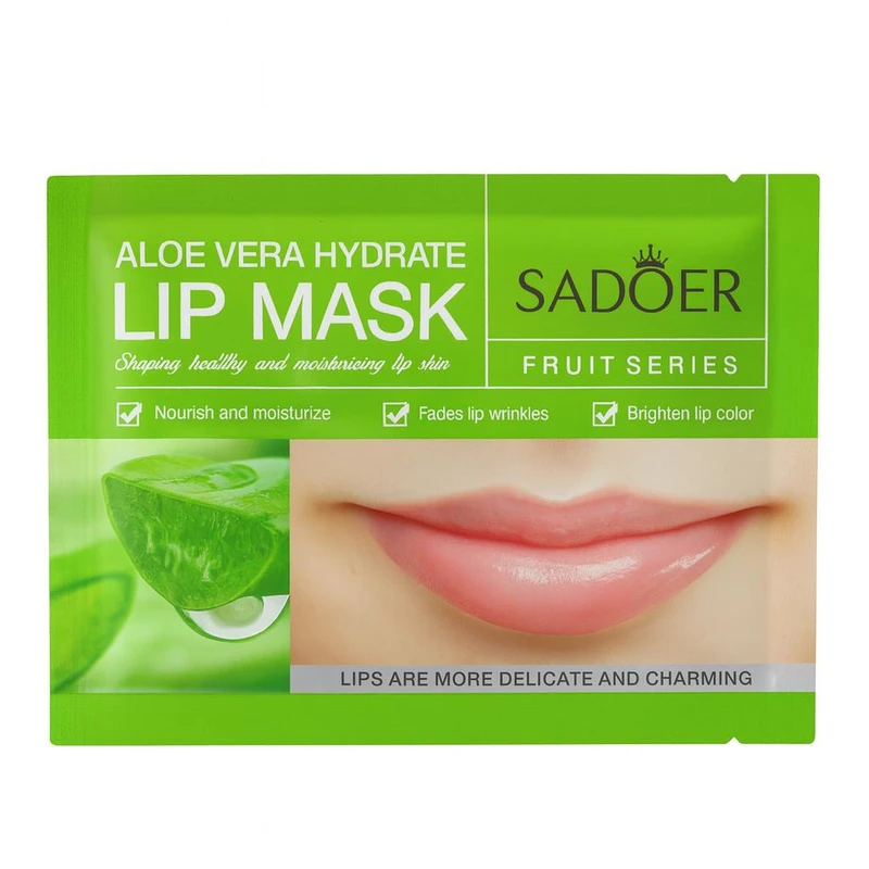 ماسک لب سادور مدل آلوئه ورا مناسب برای انواع پوست وزن 8 گرم