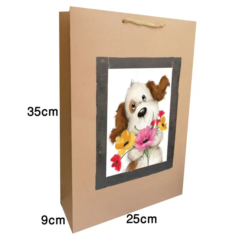 پاکت هدیه مدل سگ باغچه