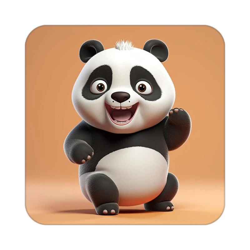 زیر لیوانی کاکتی طرح حیوانات کارتونی مدل mp27174