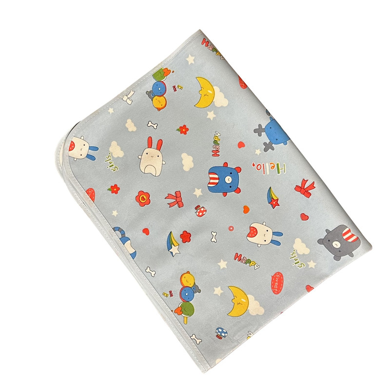 زیرانداز تعویض نوزاد مدل Rabbit and Moon ابعاد 82×60 سانتی متر