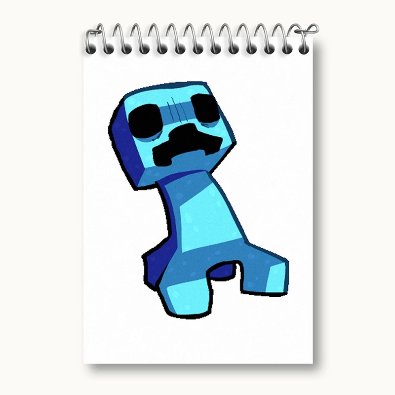 دفتر یادداشت 50 برگ خندالو مدل بازی ماینکرافت (Minecraft) کد 36977