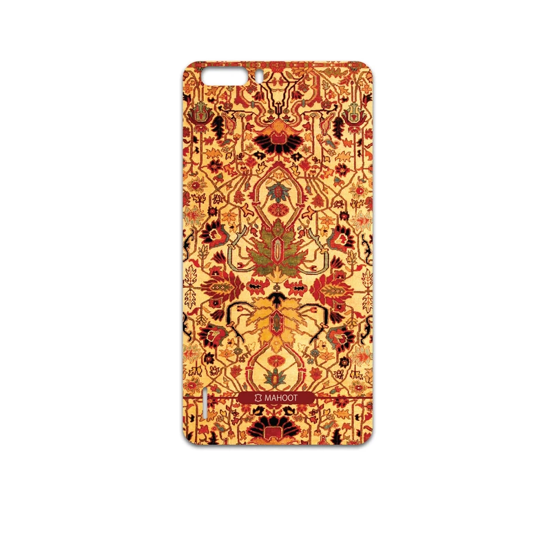 برچسب پوششی ماهوت مدل Persian-Carpet-Yellow مناسب برای گوشی موبایل آنر 6 Plus