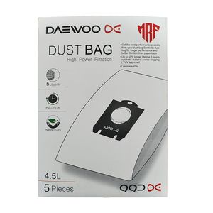 کیسه جاروبرقی دوو مدل DVC-LH22R میکرو فیلتر5 لایه هپا مناسب جاروبرقی دوو مدل اسپرو بسته 5 عددی
