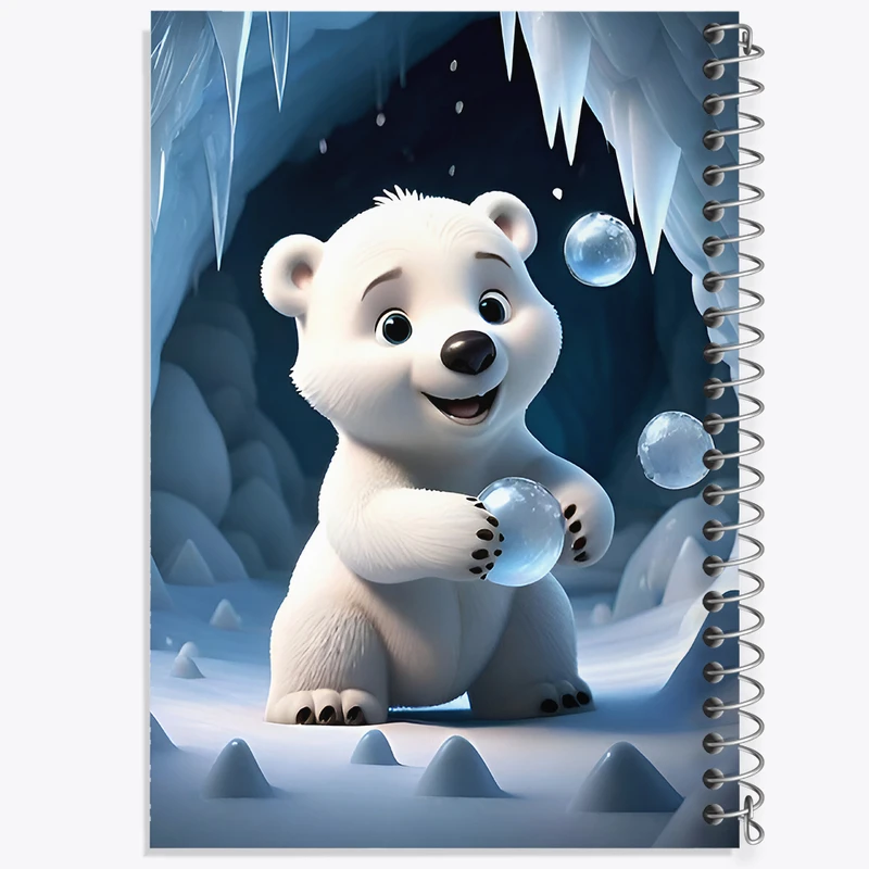 دفتر لیست خرید 50 برگ خندالو طرح خرس قطبی کیوت کد F7773