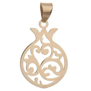 آویز گردنبند طلا 18 عیار زنانه قیراط طرح انار کد GH3874