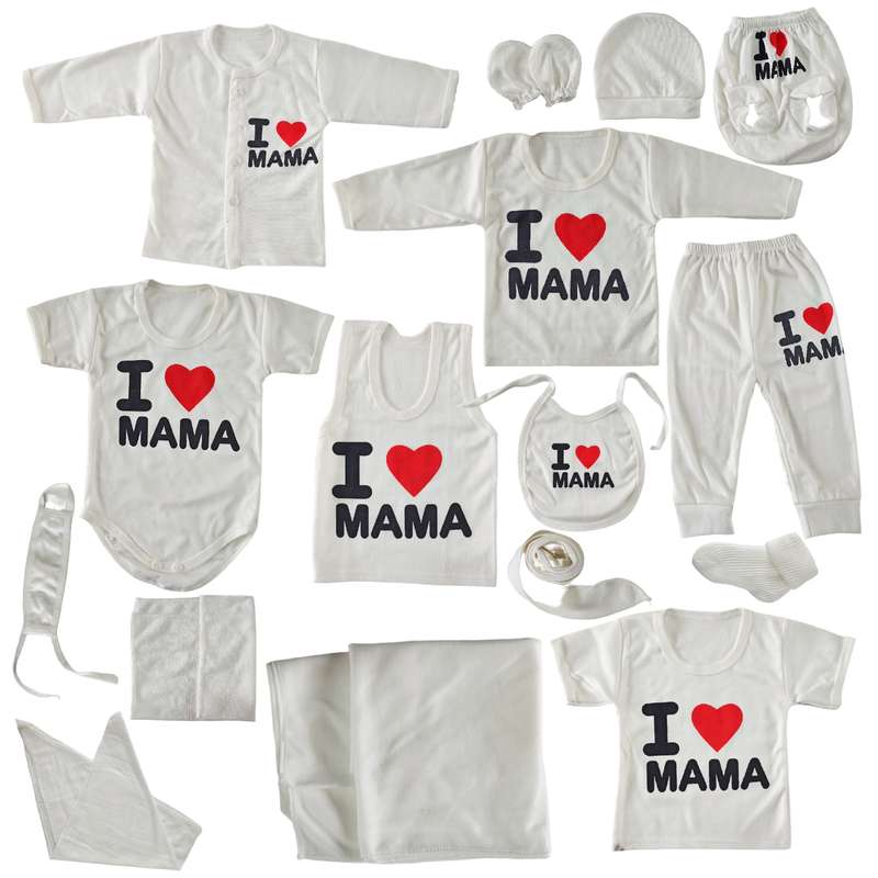 ست 16 تکه لباس نوزادی مدل Love