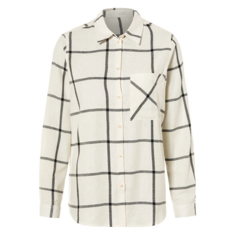 شومیز آستین بلند یقه برگردان زنانه اسمارا مدل Se20