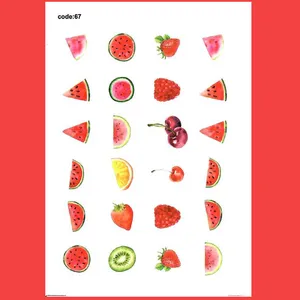 استیکر طراحی ناخن طرح میوه های تابستانی شیرین کد C67