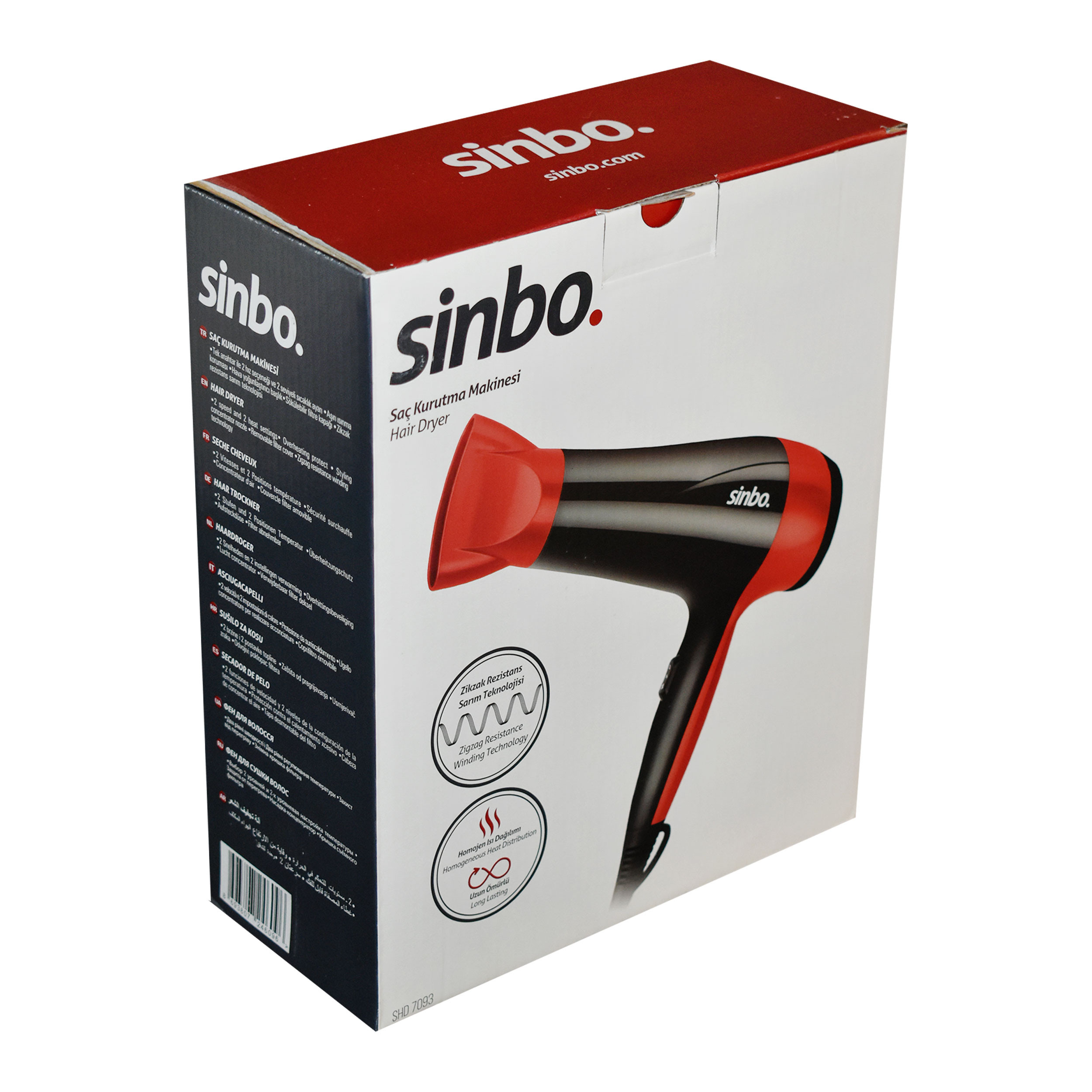 سشوار سینبو مدل SHD - 7093 سشوار سینبو مدل SHD - 7093