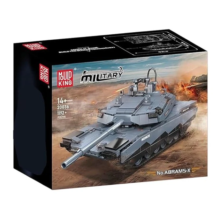 ساختنی 1192 تکه مولد کینگ مدل 20036 تانک ABRAMS-X