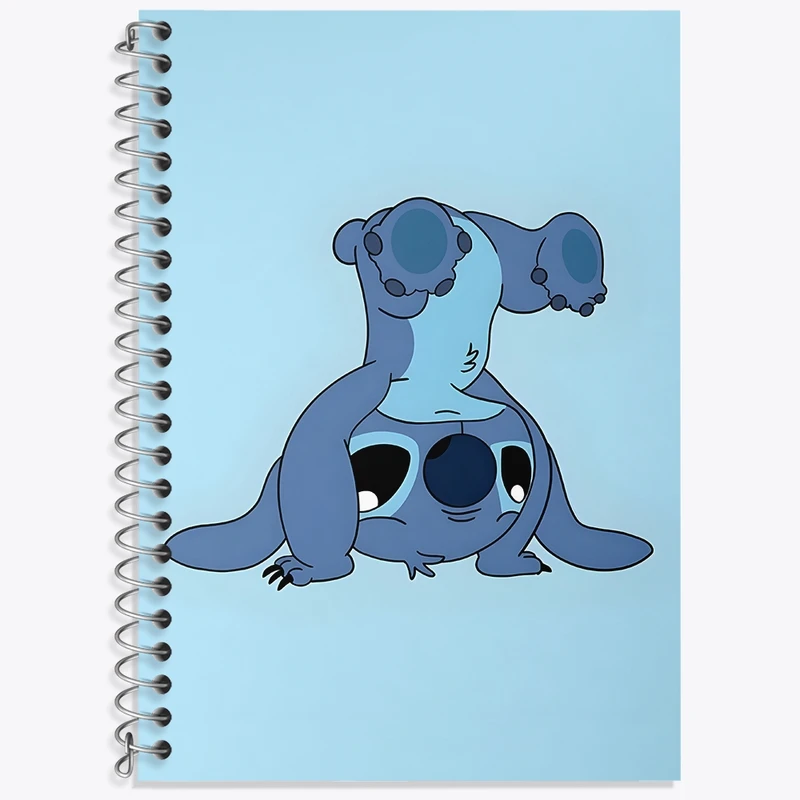 دفتر زبان 50 برگ خندالو مدل سه خط طرح استیچ (Stitch) کد 37193