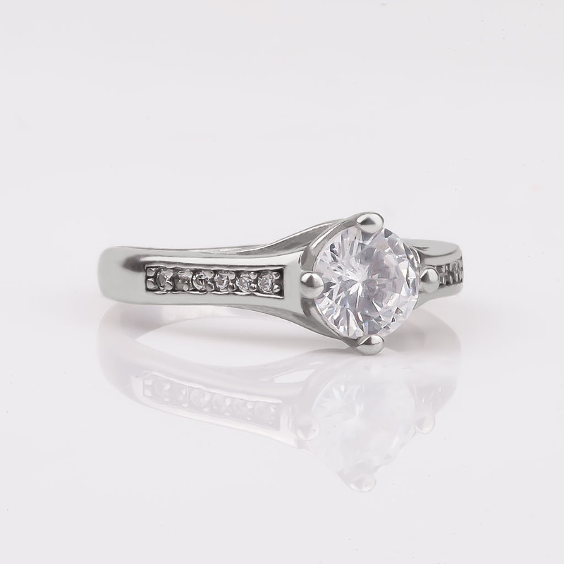 انگشتر نقره زنانه مدل 21824 انگشتر نقره زنانه مدل 21824