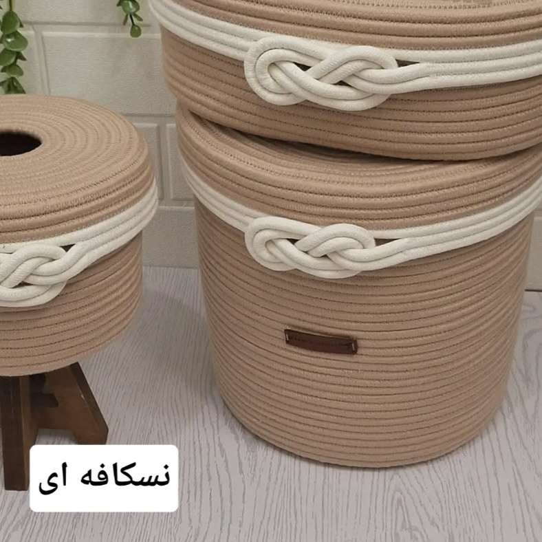 ست سطل و جای دستمال مدل infinity ست سطل و جای دستمال مدل infinity