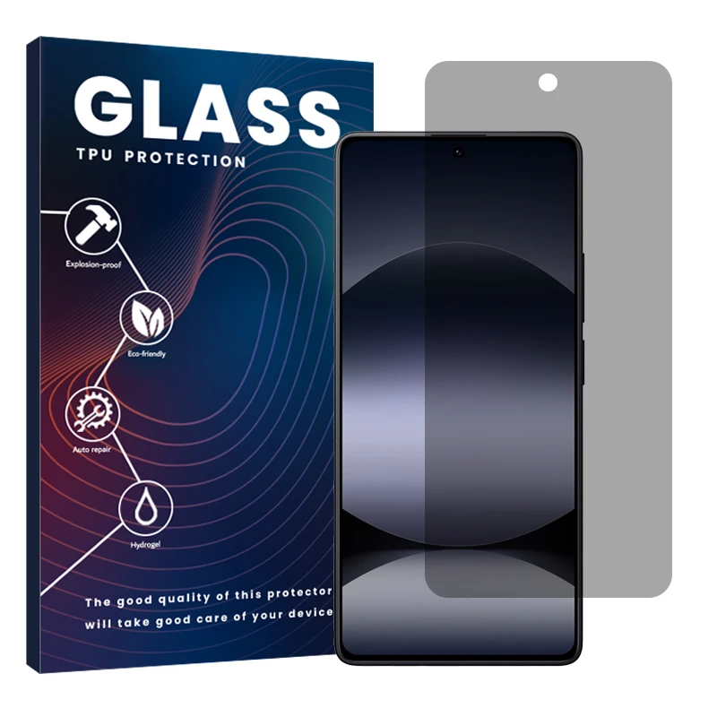 محافظ صفحه نمایش حریم شخصی گلس مدل Resistant مناسب برای گوشی موبایل شیائومی Redmi Note 14S