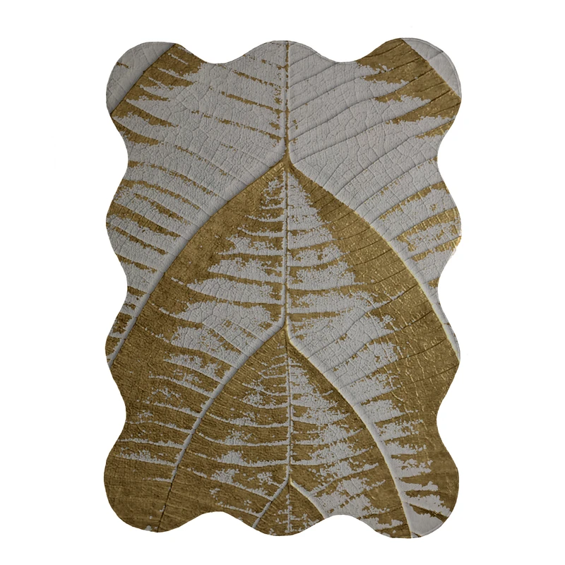 پادری مدل دالبر طرح برگ کد 8801 سایز 80x110 سانتی متر