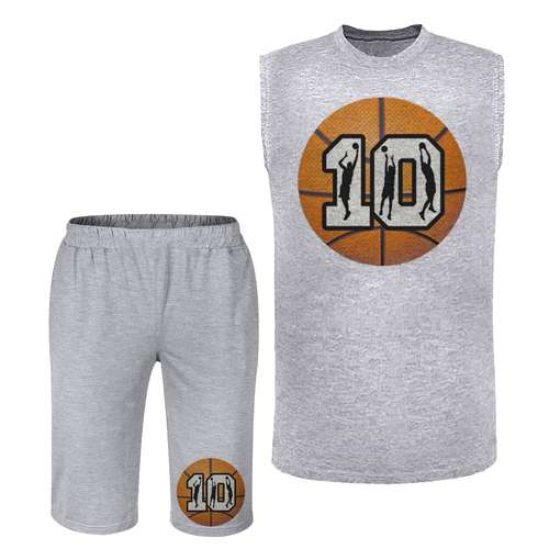 ست تاپ و شلوارک مردانه مدل بسکتبال  کد BA 512 T