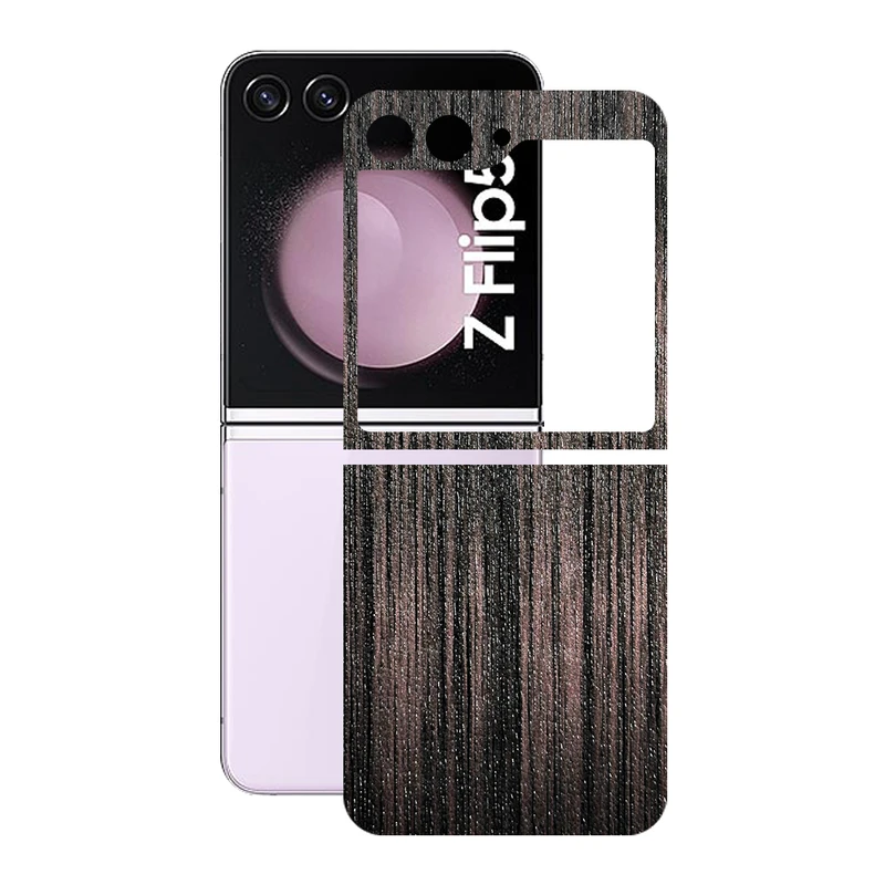 برچسب پوششی ریمکس مدل Leth طرح چوب مناسب برای گوشی موبایل سامسونگ Galaxy Z Flip5