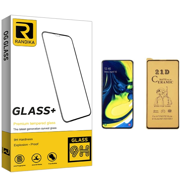 محافظ صفحه نمایش سرامیکی راندیکا مدل GLD مناسب برای گوشی موبایل سامسونگ Galaxy A81
