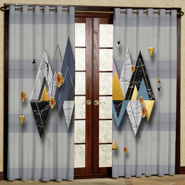 پرده مدل مخمل پانچی کد 6954 سایز 280x140 سانتی متر