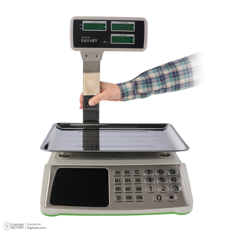 ترازو فروشگاهی مدل 50kg/5g 6digit plus