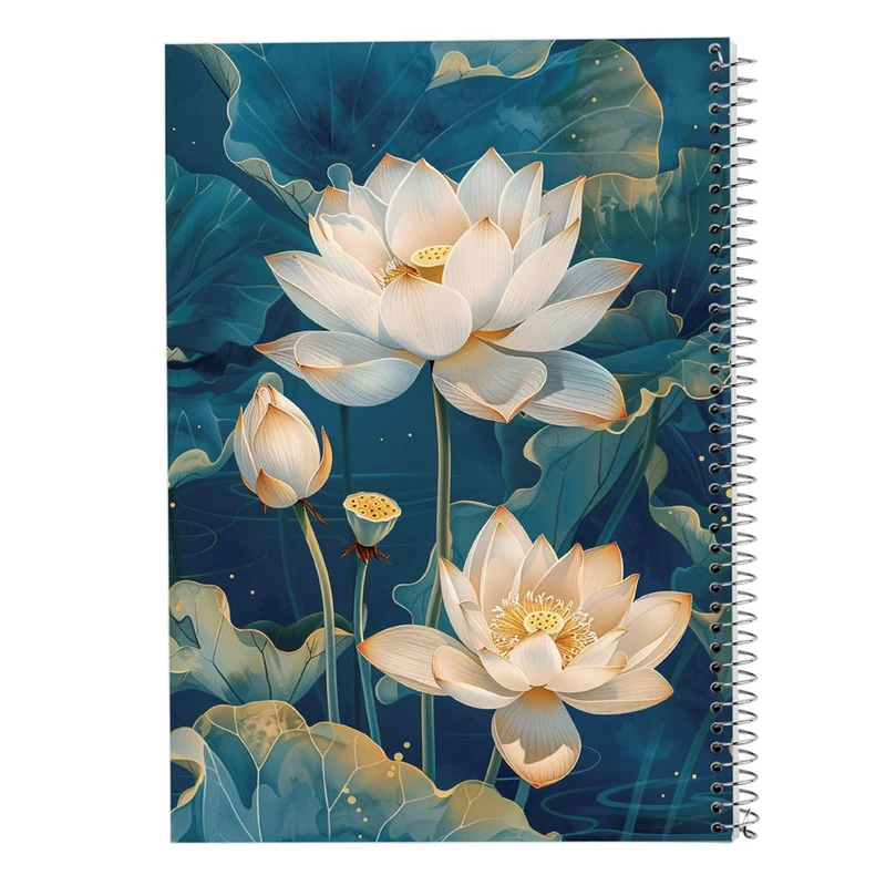 دفتر ژورنال نویسی 50 برگ مدوپد مدل نقطه ای طرح گل کد DF15975