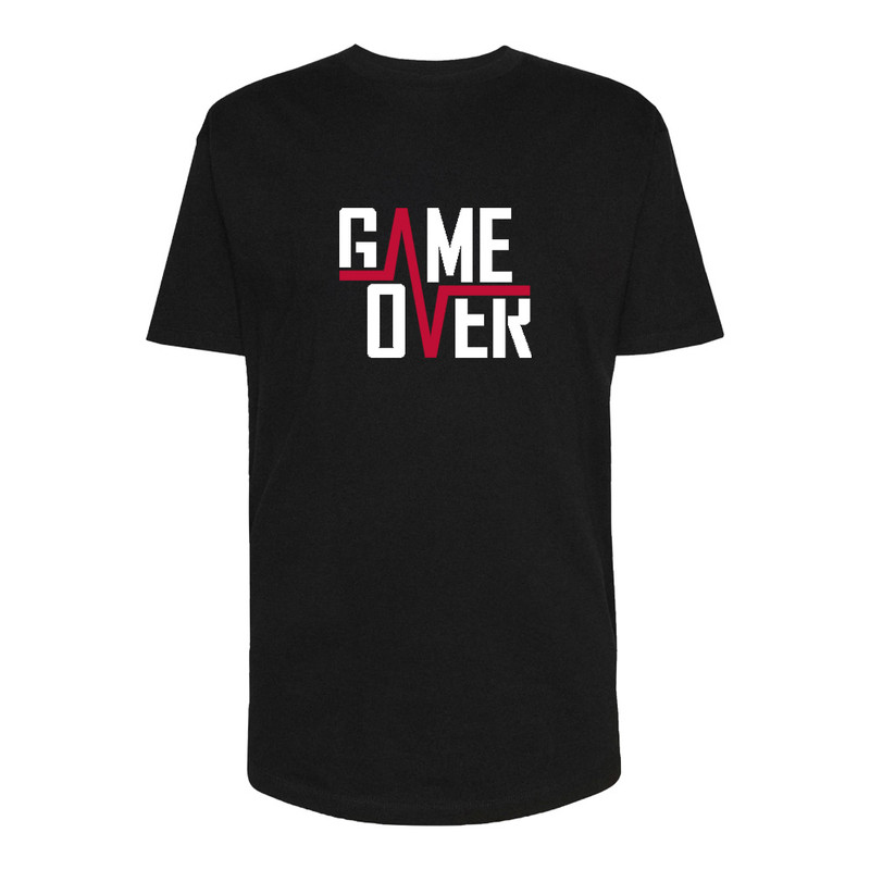 تی شرت لانگ مردانه مدل Game Over کد Sh053 رنگ مشکی